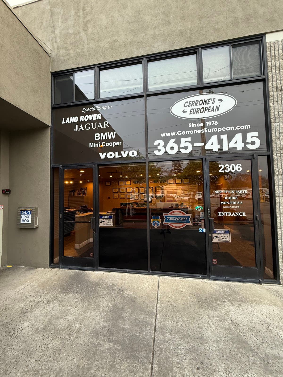 Cerrone's European Auto Specialists, Ferrari specialist in Palo Alto
